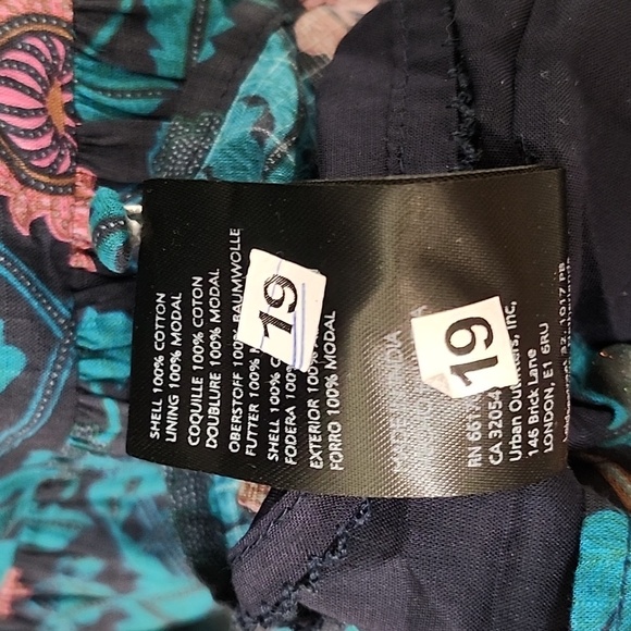 NWOT Anthropologie Peregrine Midi Dress Floral Teal and Pink Sz Meduim - Picture 16 of 16